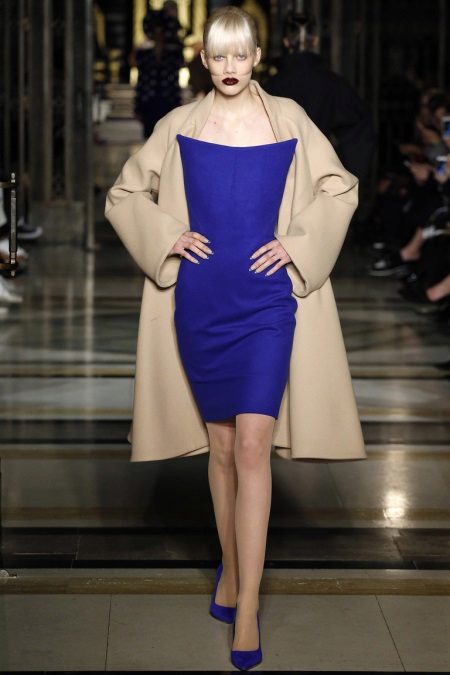 Coat to a blue dress-case
