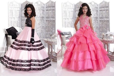Chic ballroom dresses para sa mga batang babae