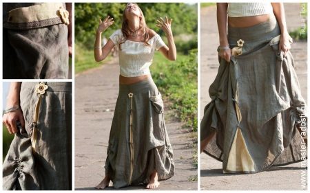 mga detalye ng isang sports skirt